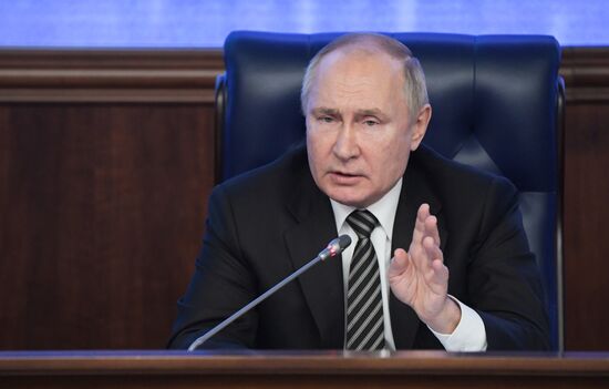 Russia Putin Defence Ministry Board