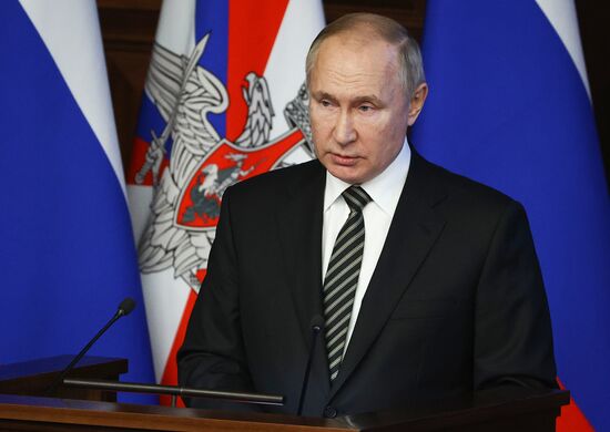 Russia Putin Defence Ministry Board