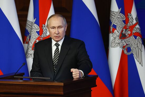 Russia Putin Defence Ministry Board