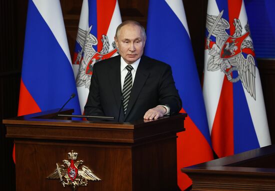 Russia Putin Defence Ministry Board