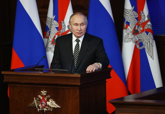 Russia Putin Defence Ministry Board