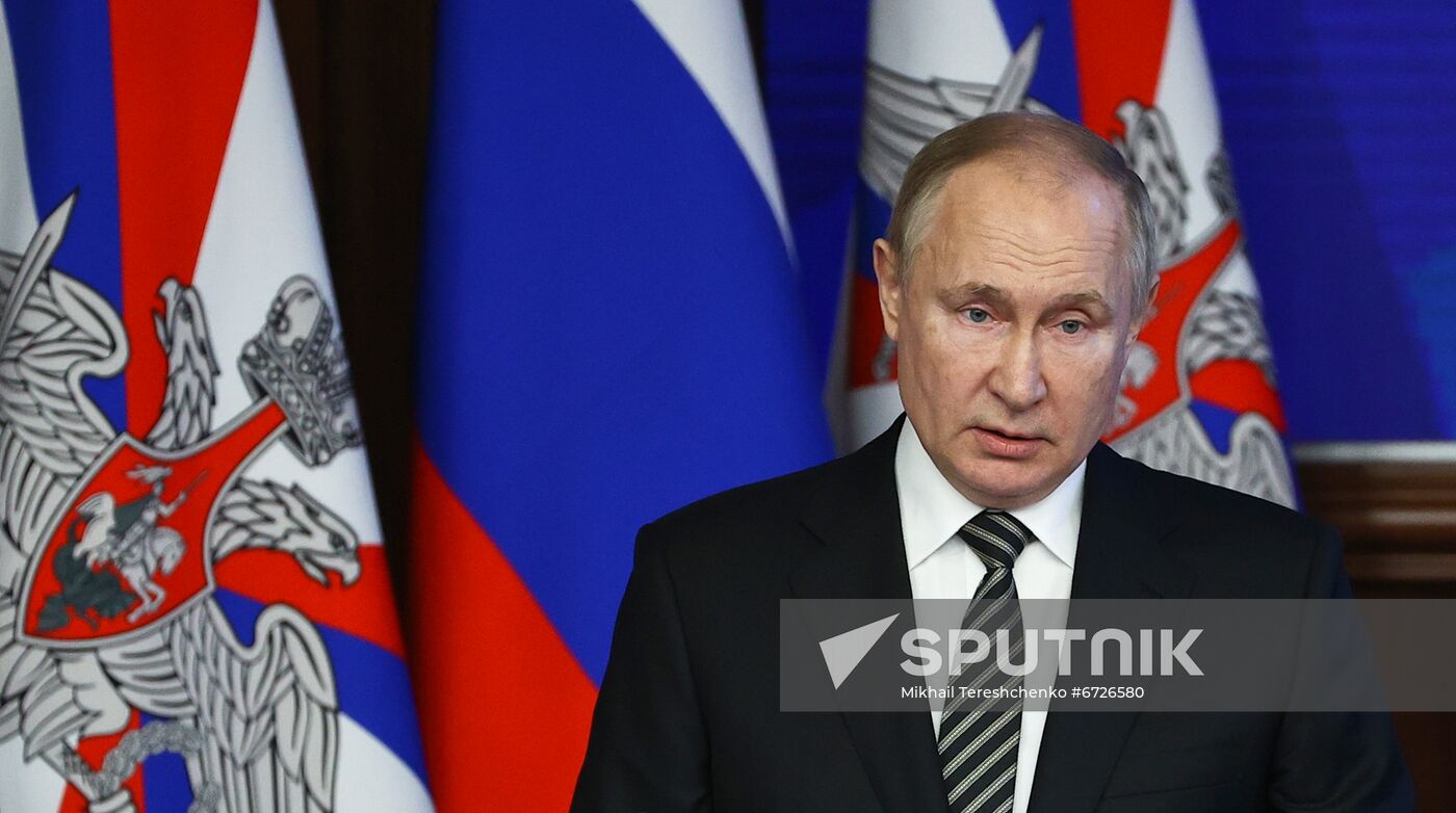 Russia Putin Defence Ministry Board