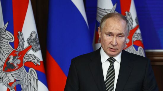 Russia Putin Defence Ministry Board