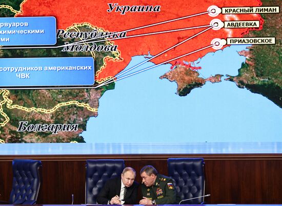 Russia Putin Defence Ministry Board