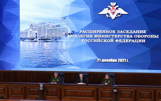 Russia Putin Defence Ministry Board