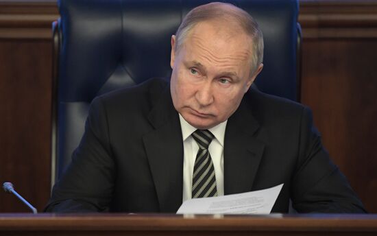 Russia Putin Defence Ministry Board