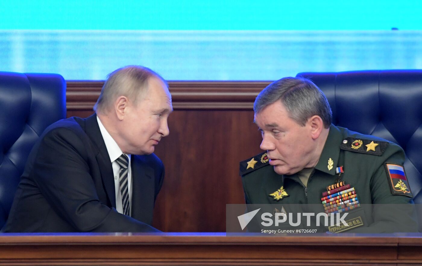 Russia Putin Defence Ministry Board