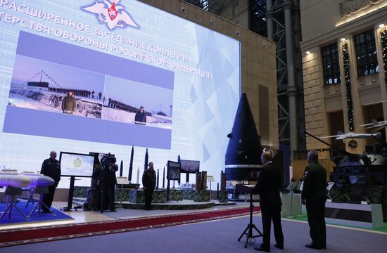 Russia Putin Defence Ministry Board