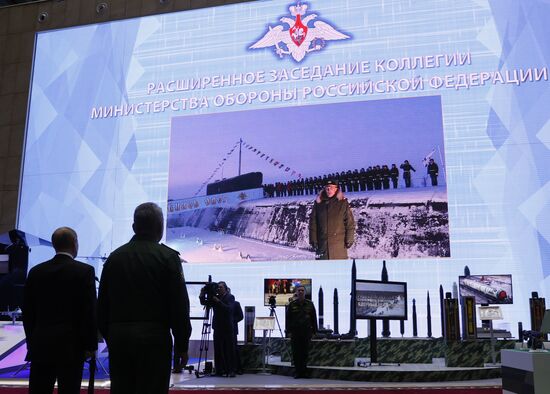 Russia Putin Defence Ministry Board