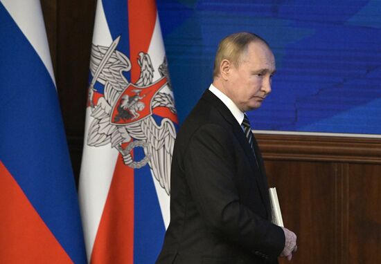 Russia Putin Defence Ministry Board