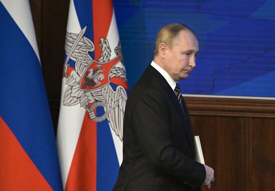 Russia Putin Defence Ministry Board