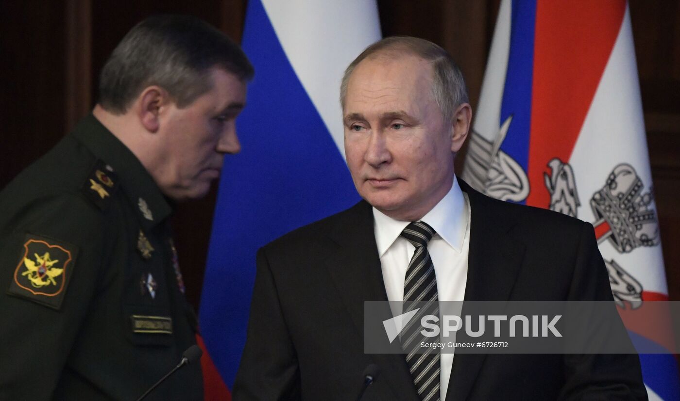 Russia Putin Defence Ministry Board