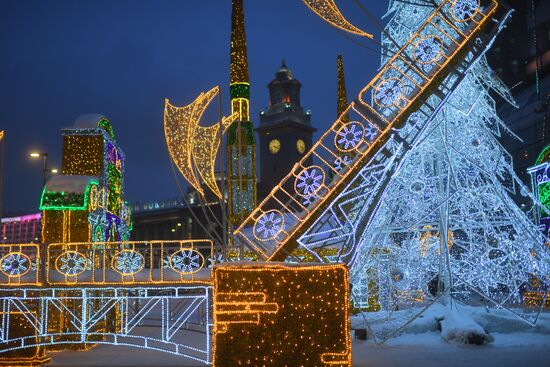 Russia New Year Festive Season Preparations 