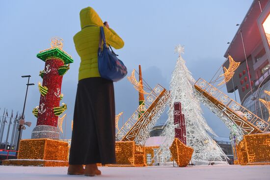 Russia New Year Festive Season Preparations 