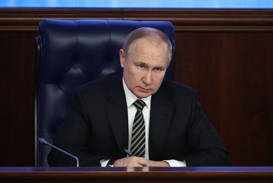 Russia Putin Defence Ministry Board