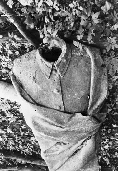 Demolished Soviet-era sculpture