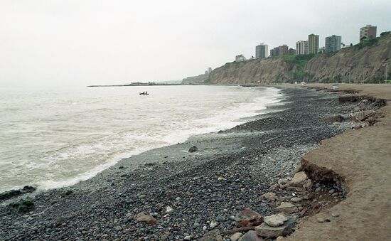 Beach section in Lima