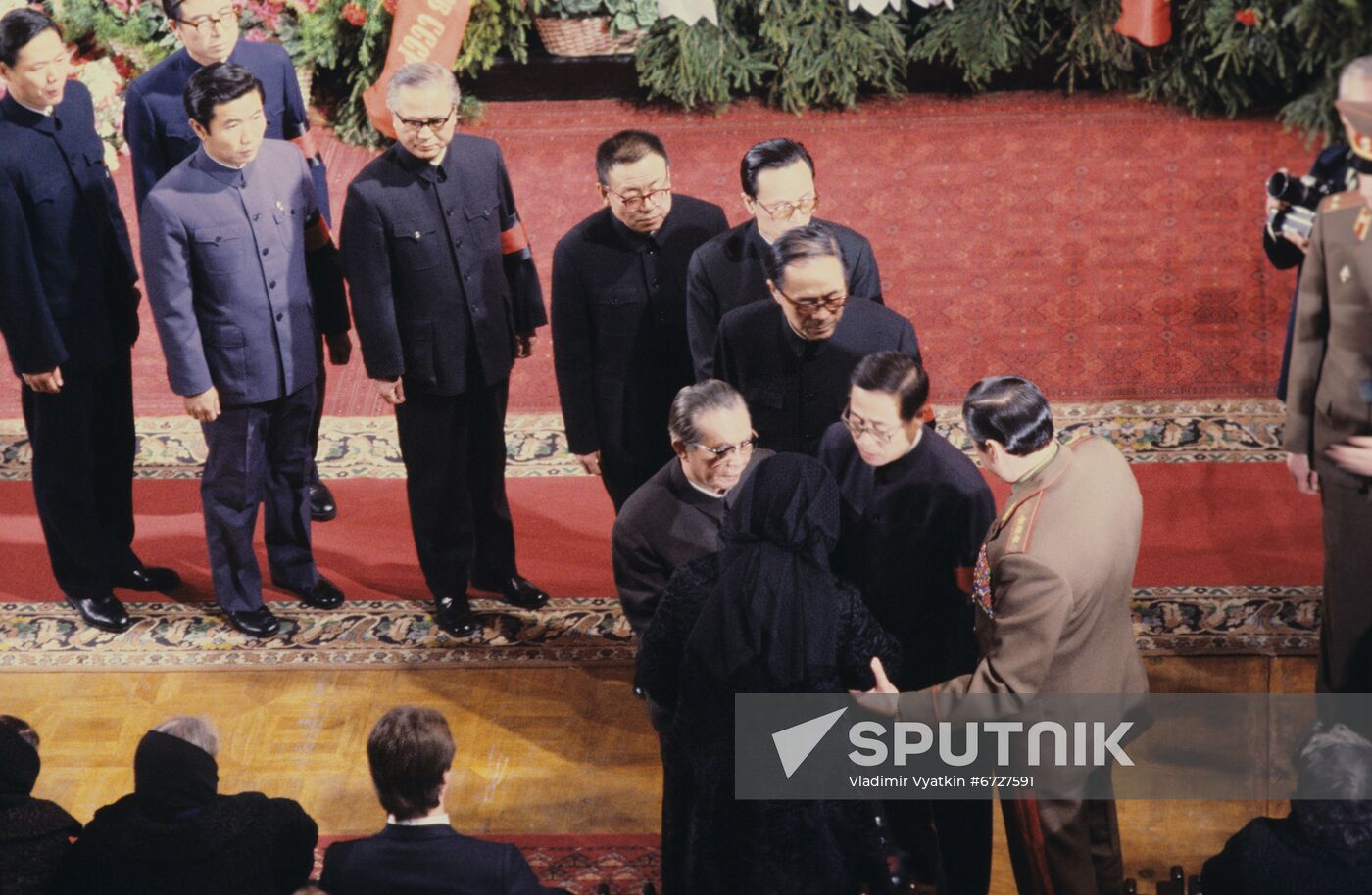 Funeral service for Leonid Brezhnev