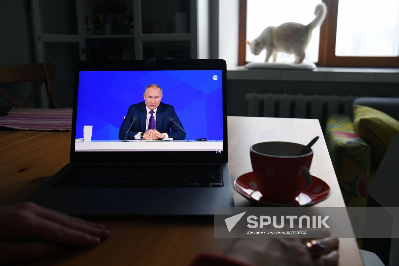 Russia Putin News Conference Broadcasting