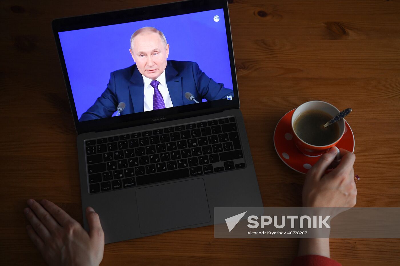 Russia Putin News Conference Broadcasting