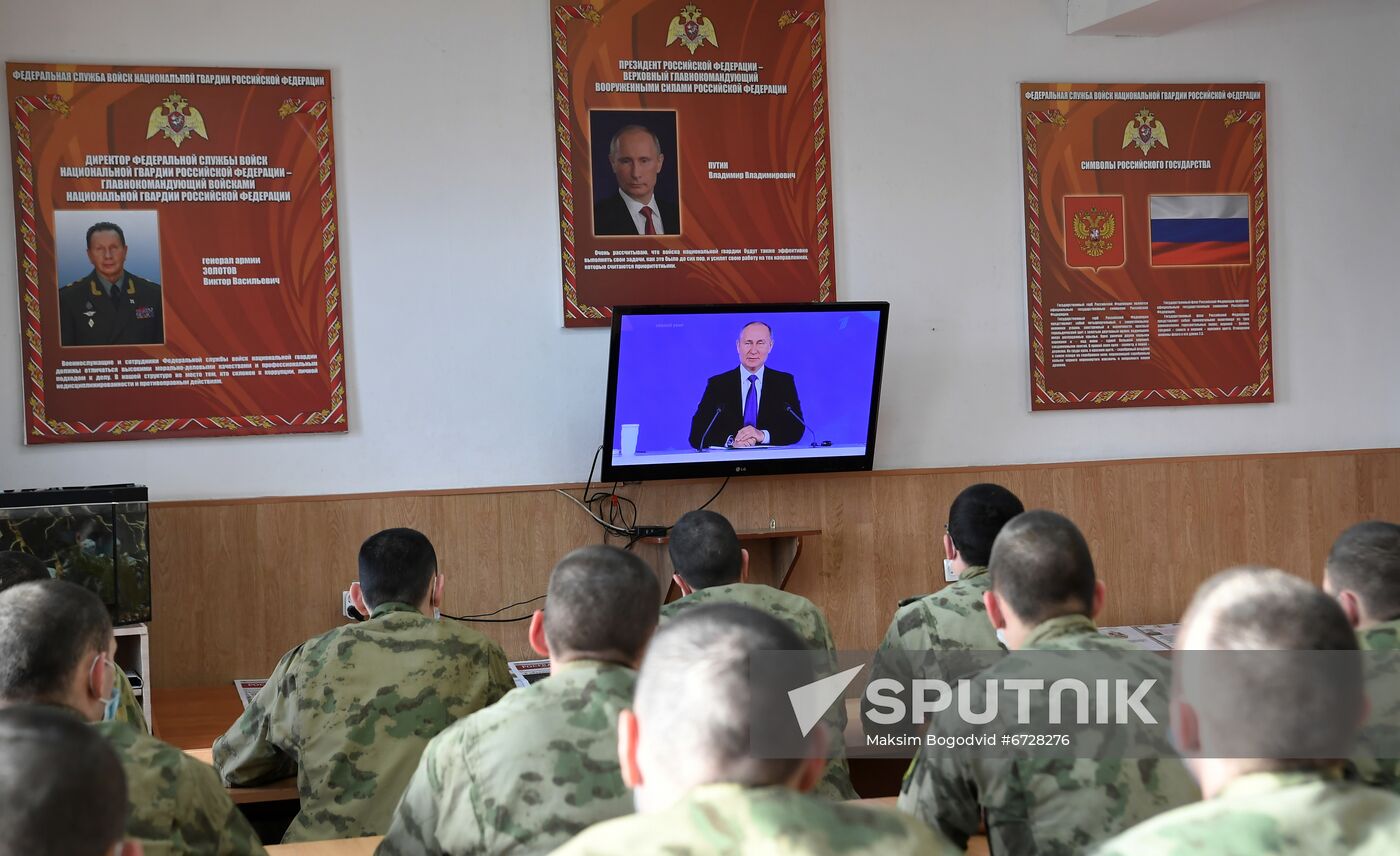 Russia Putin News Conference Broadcasting