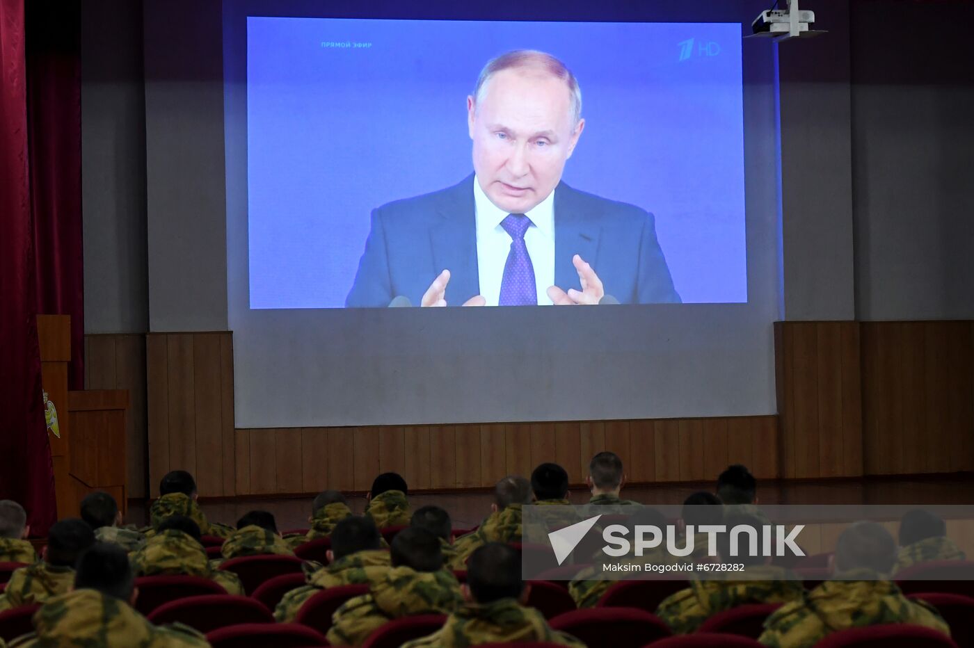 Russia Putin News Conference Broadcasting