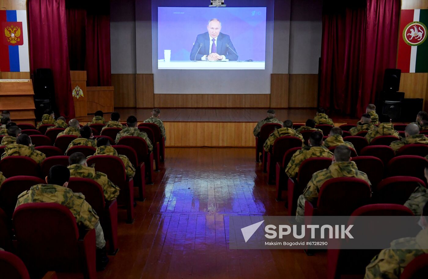 Russia Putin News Conference Broadcasting