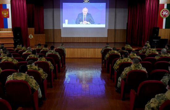 Russia Putin News Conference Broadcasting