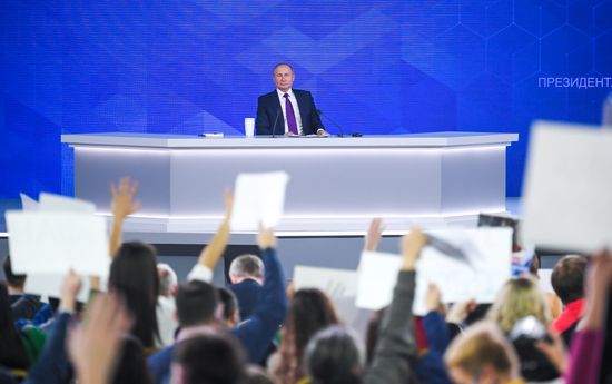 Russia Putin News Conference