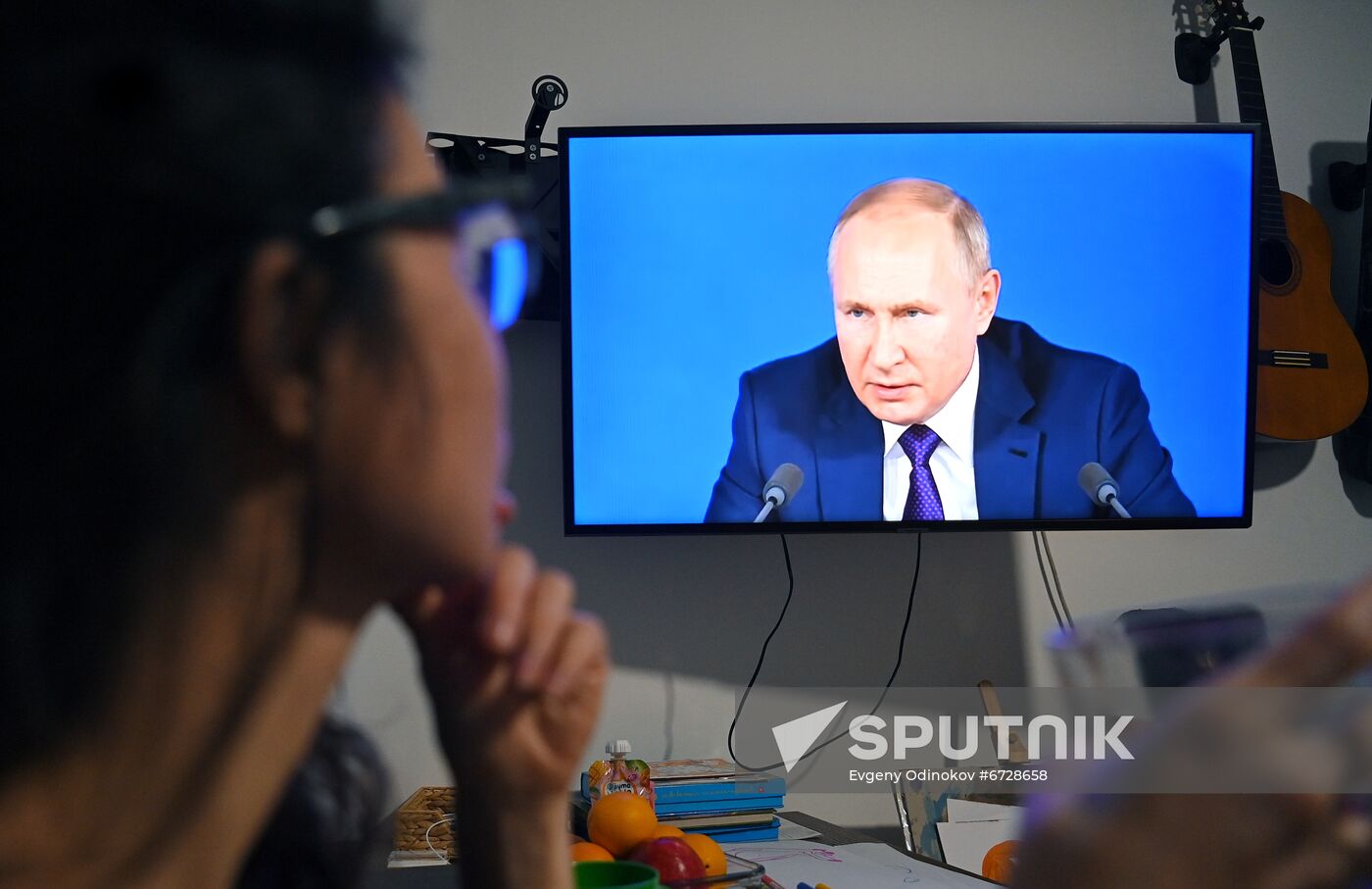 Russia Putin News Conference Broadcasting