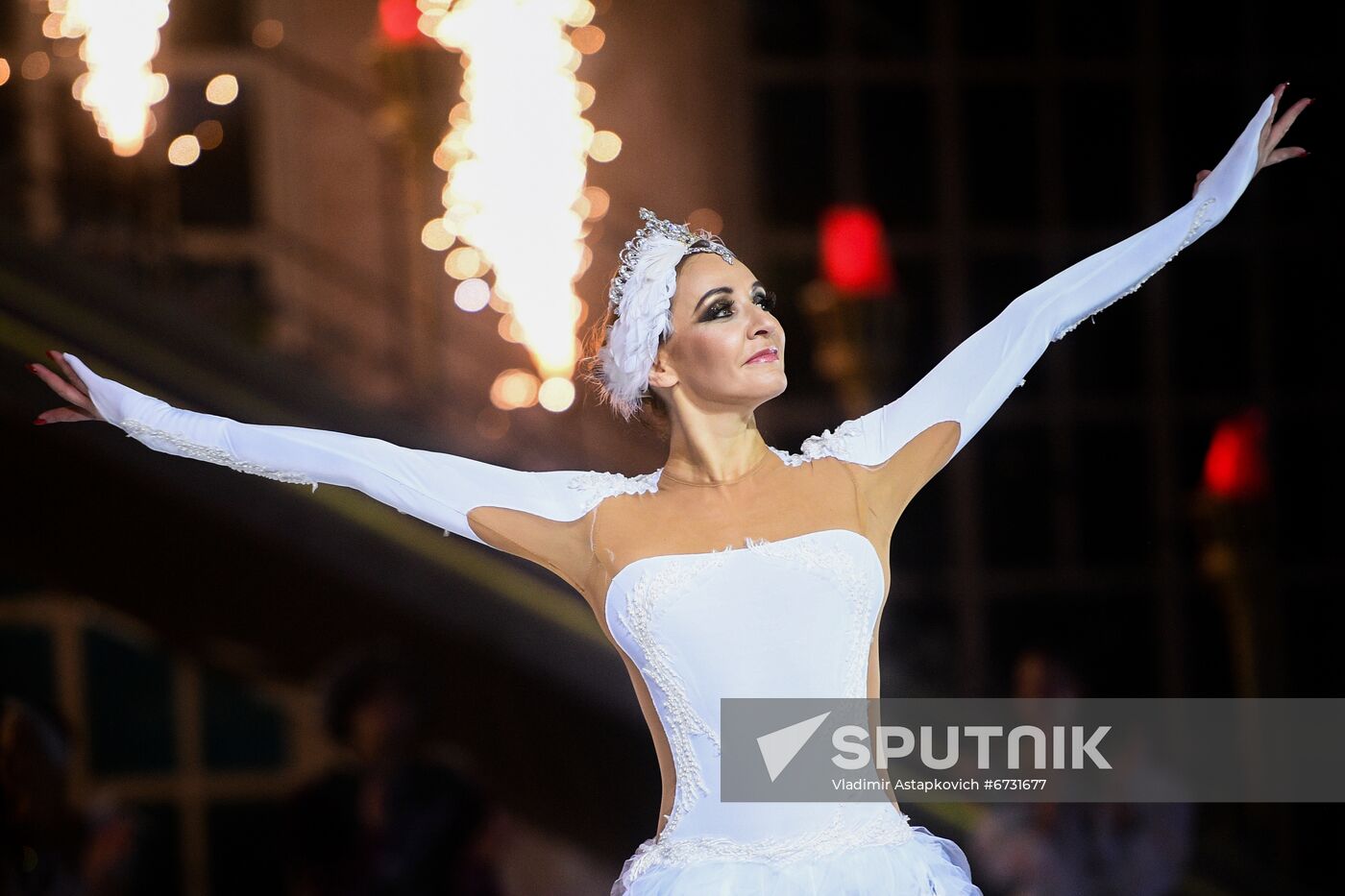 Russia Swan Lake Ice Show