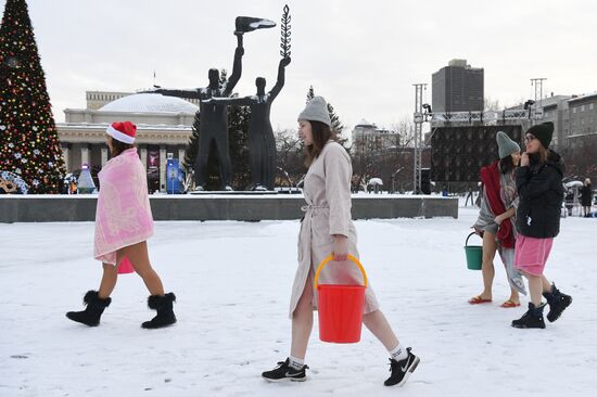 Russia Siberia Winter Entertainment Activity