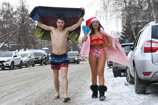 Russia Siberia Winter Entertainment Activity