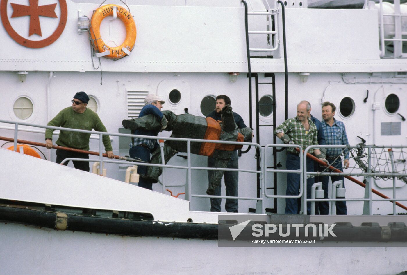Emergency and rescue drills at Baltic Sea