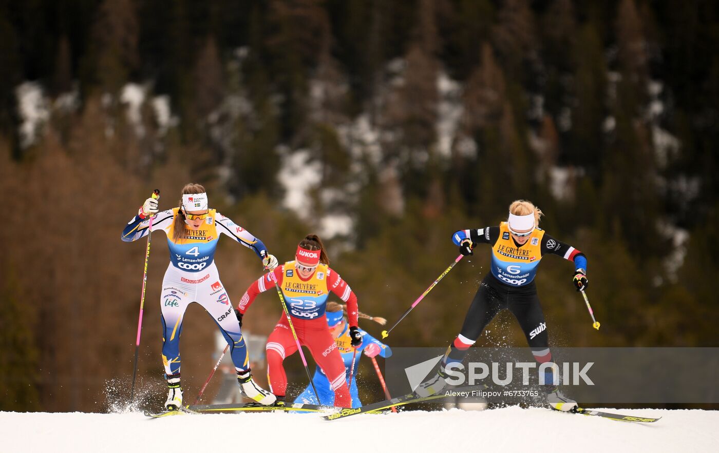 Switzerland Cross Country Skiing Tour de Ski Women