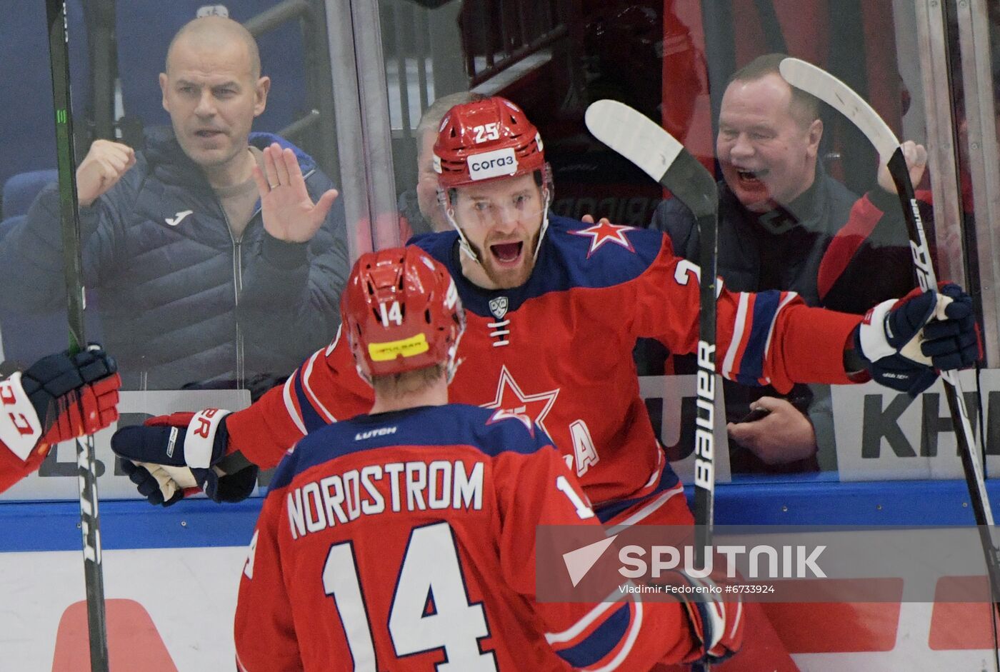 Russia Ice Hockey Kontinental League CSKA - Dynamo