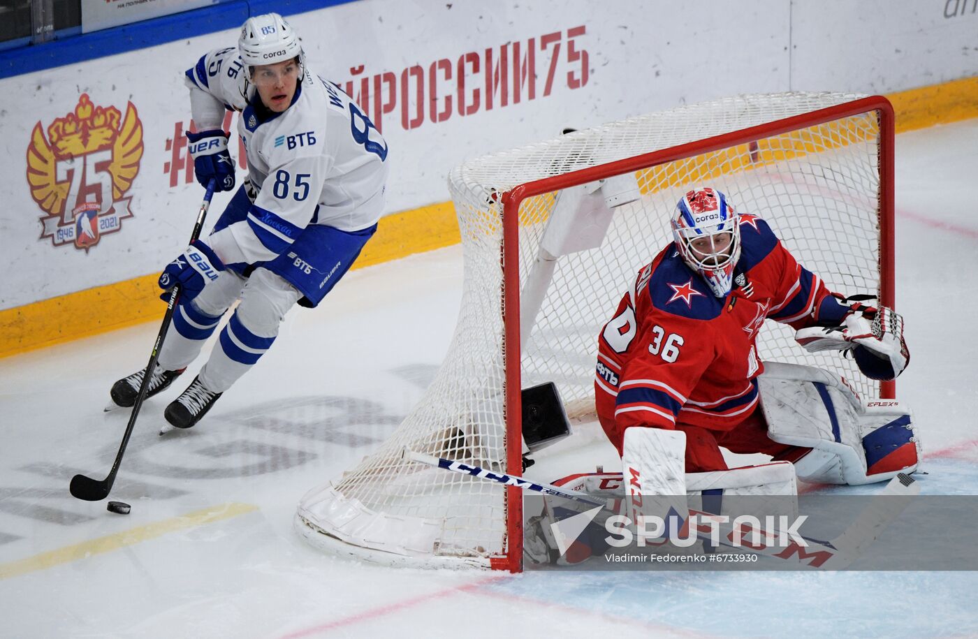 Russia Ice Hockey Kontinental League CSKA - Dynamo