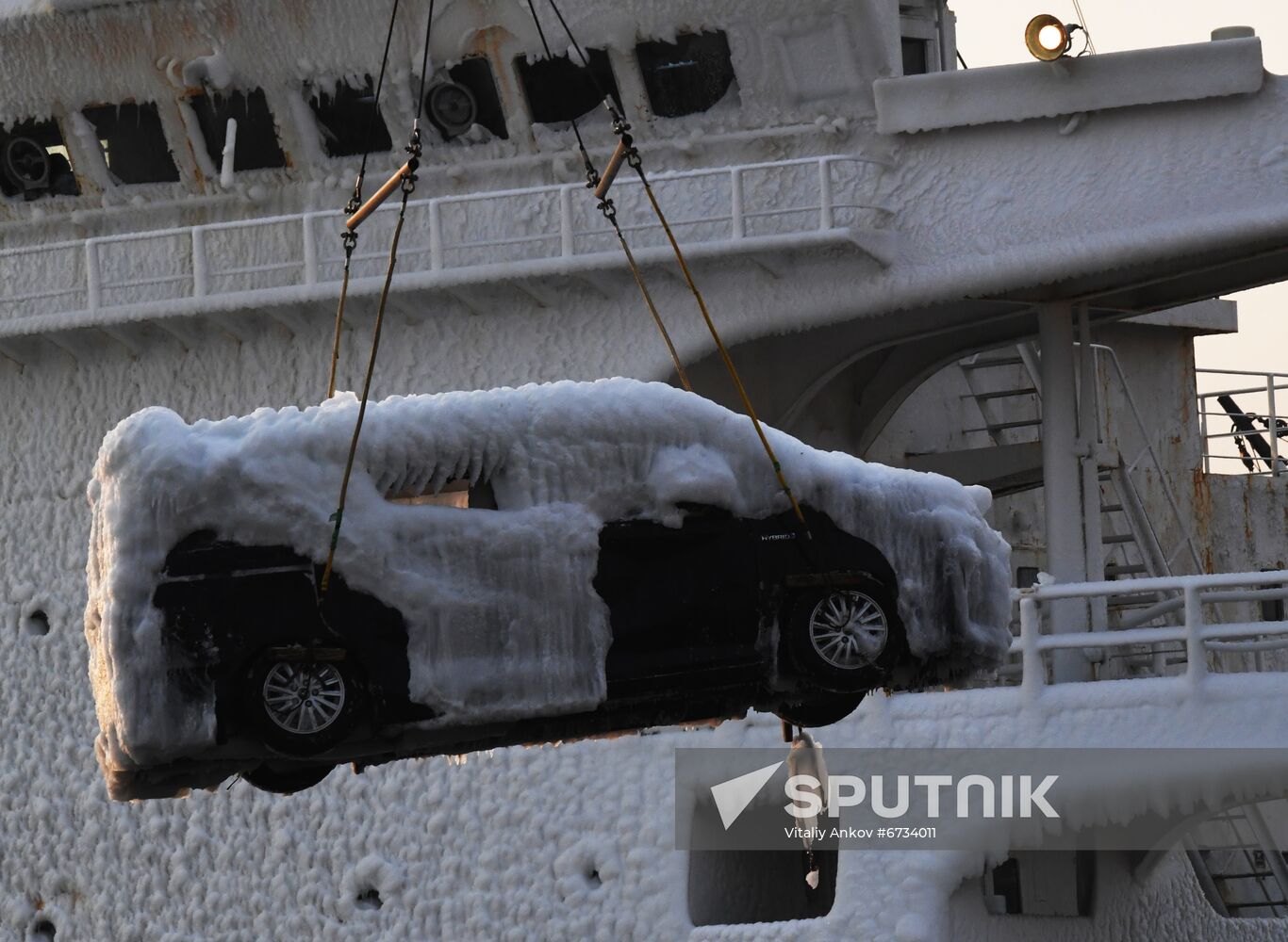 Russia Shipping Frozen Cars