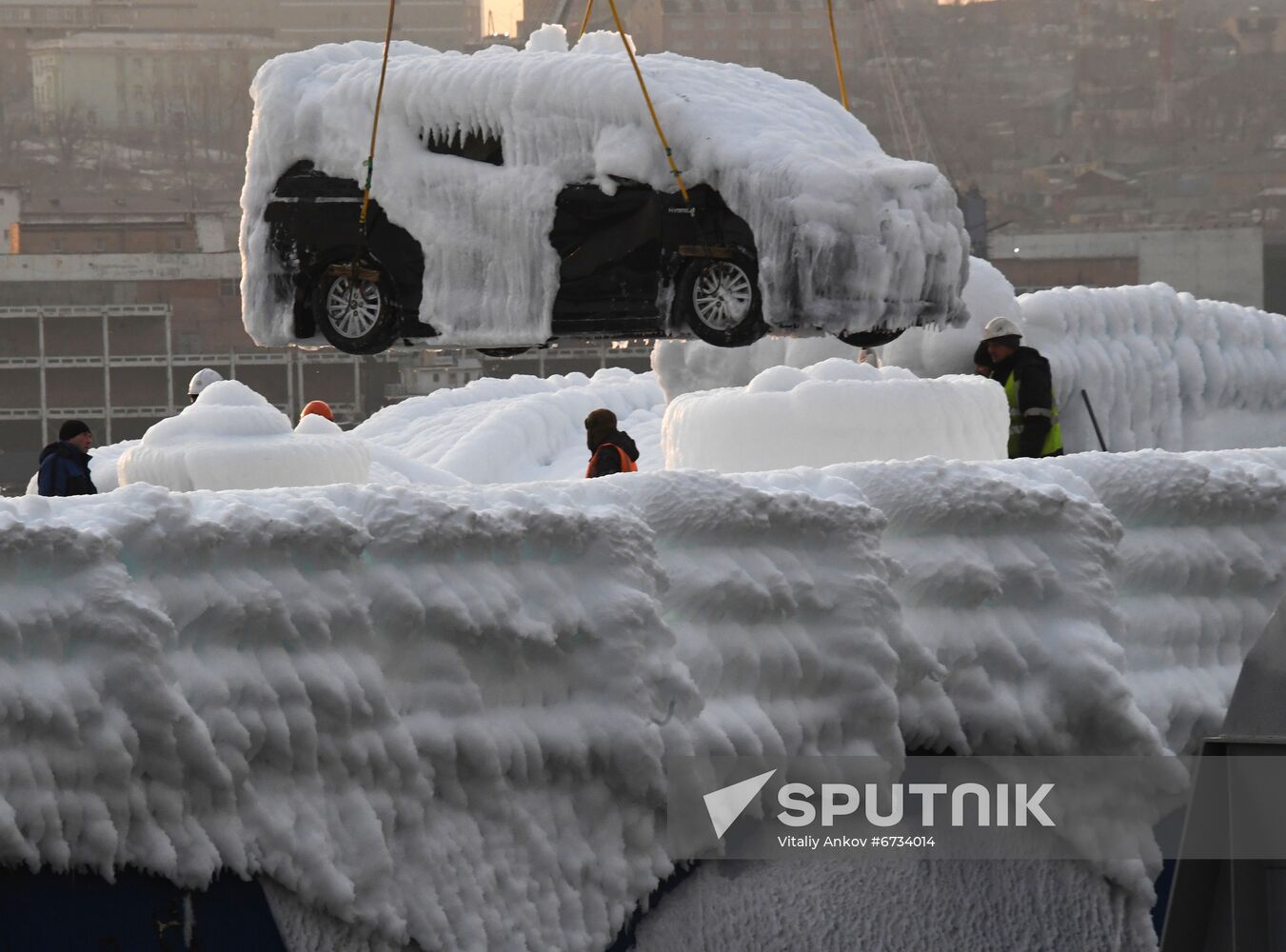 Russia Shipping Frozen Cars