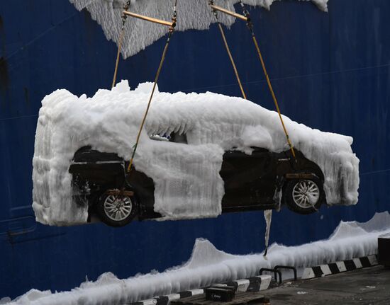Russia Shipping Frozen Cars