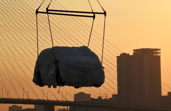 Russia Shipping Frozen Cars