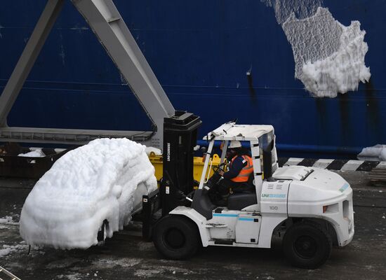 Russia Shipping Frozen Cars