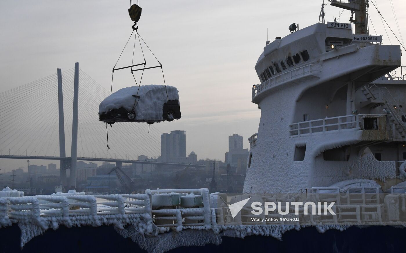 Russia Shipping Frozen Cars