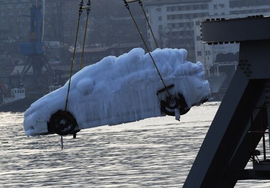 Russia Shipping Frozen Cars