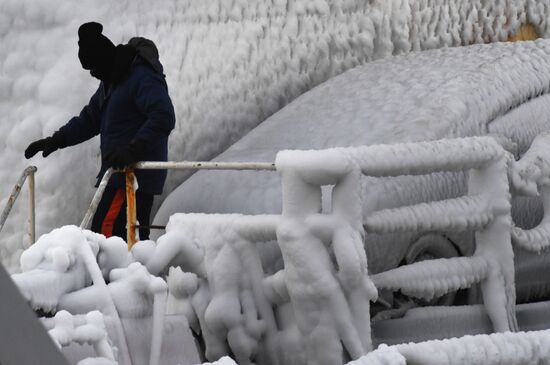 Russia Shipping Frozen Cars