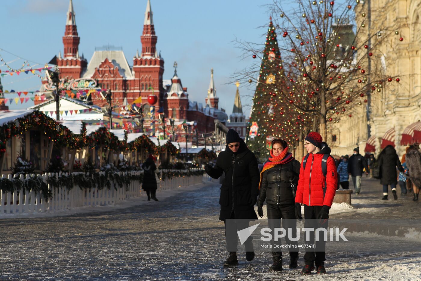 Russia New Year Festive Season Preparations