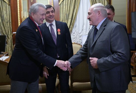 Russia Belarus Night Hockey League Match