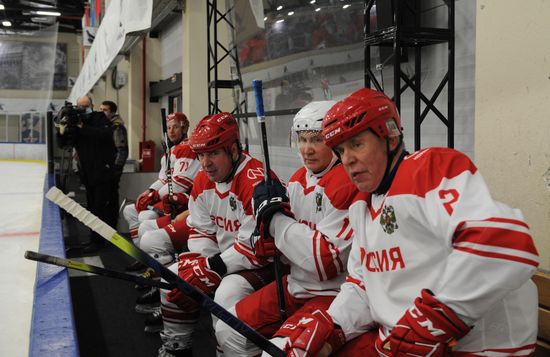 Russia Belarus Night Hockey League Match