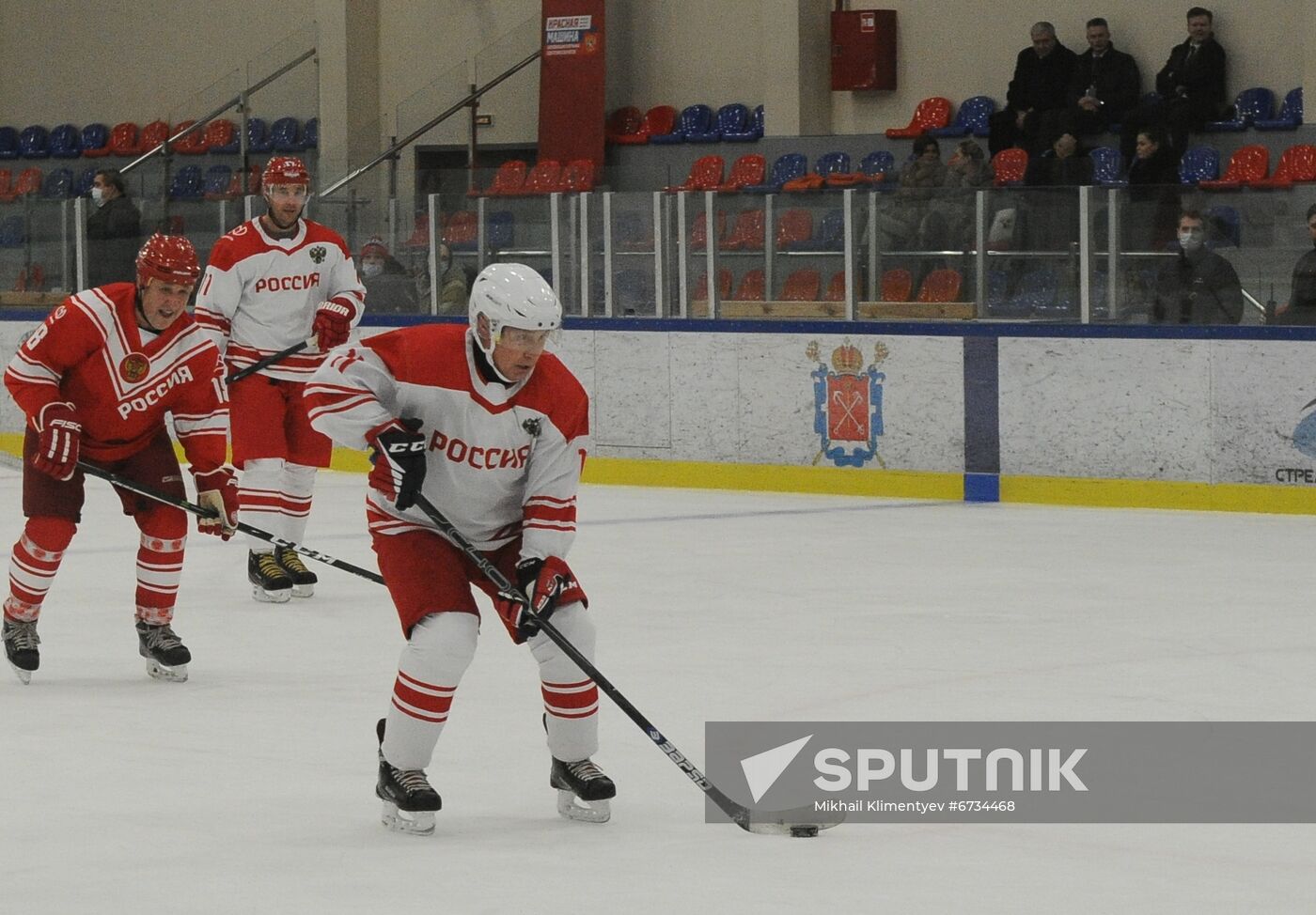 Russia Belarus Night Hockey League Match