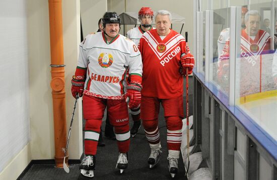 Russia Belarus Night Hockey League Match